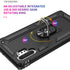 Androgate Samsung Galaxy Note 10+ Military-Grade Case with HD Screen Protectors & Metal Ring Holder Stand - Black...