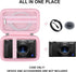 Hard Travel Case for Sony ZV-1F / ZV-1 / ZV-1 II Digital Camera, Digital Camera Protective Case Bag with Mesh Pocket for Battery, USB Cable, SD Ca...