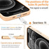 for iPhone 11 Phone Case with 360° Rotatable Finger Ring Holder Kickstand Magnetic Shiny Gold Plated Edge for Women Men Shockproof Soft TPU Protec...