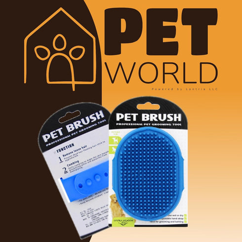 Pet Bath Brush, Soft Silicone Pet Bath Brush for Dogs and Cats, Bathing Accessories for Pets Shower Gift, Green, Yellow, Blue, red...
