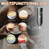 Handheld with Stainless Steel Stand USB-charging Foam Maker, DOUBLE WHISK Mini Blender and Electric Mixer Coffee Frother (Black)...