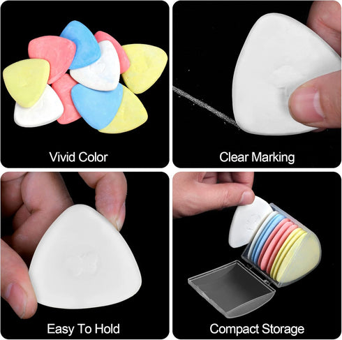 10PCS Professional Tailor Chalk Fabric Chalk for Sewing Tailors Chalk, Fabric Markers for Sewing, Fabric Chalk Sewing Wax Based Tailor's Chalk...