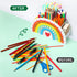Funrous Wooden Rainbow Pencil Holder Pen Holder Teacher Appreciation Gifts from Students Pencil Organizer Brushes Makeup Brush Crayon School Teach...
