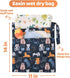2pcs Cloth Diaper Wet Dry Bags Waterproof Reusable with Two Zippered Pockets Travel Beach Pool Daycare Soiled Baby Items Yoga Gym Bag for Swimsuit...