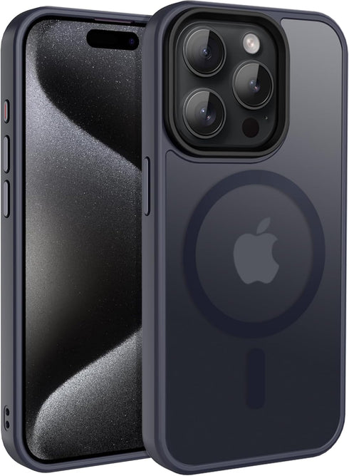 CACOE Magnetic Case for iPhone 15 Pro 2023 6.1 inch-Compatible with MagSafe & Magnetic Car Phone Mount,Anti-Fingerprint TPU Thin Phone Cases Cover...