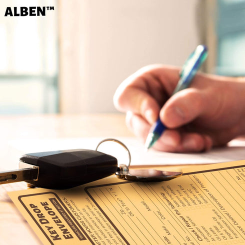50 Key Drop Off Envelopes for After Hours – Auto Shop Repair/Service Drop Box Overnight Envelopes - Automotive Mechanic Car Drop Off for Overnight...