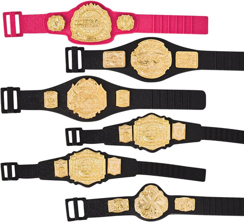 TNA Set of 6 Jakks Action Figure Belts...