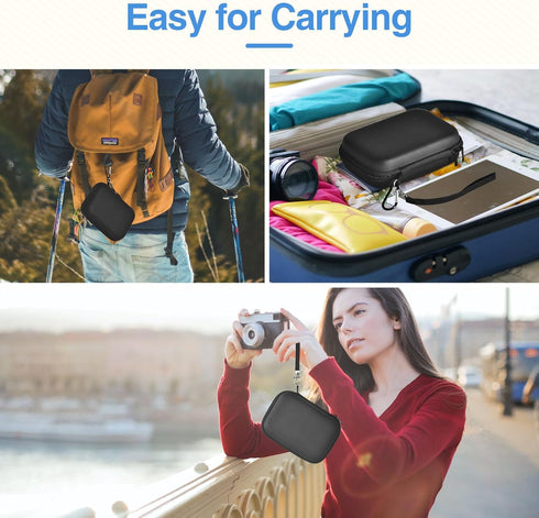 EMART Digital Camera Case, Small Camera Bag(Fit Camera Size<6"x4"x1") for Canon PowerShot ELPH 180/Sony DSCW800 830/CAMKORY/Kodak Pixpro, Camera C...
