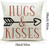 Hlonon Valentines Day Pillow Covers 18 x 18 Inches Set of 4 - Red Heart Truck Decor and Love Arrow Decor Throw Pillow Covers for Sofa Couch Cushio...