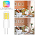 G4 LED Bulb 2W, 20W Halogen Equivalent, Warm White 3000K, AC/DC 12V, T3 JC Bi-Pin Base Light Bulbs for Under Cabinet Puck Light, Chandelier, Lands...