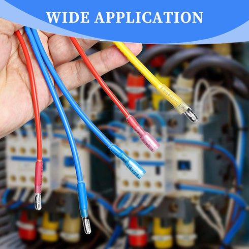 Qibaok 320PCS Heat Shrink Bullet Connectors Kit Female & Male Bullet Butt Terminals Insulated Waterproof Electrical Marine Crimp Automotive Connec...