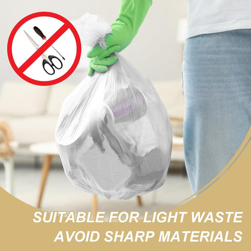2.6 Gallon Small Trash Bags, Magesh 2.6 Gallon Trash Bag Strong, Leakage-Free, Small Garbage Bags 2.6 Gallon Unscented Thick for Bathroom, Office,...