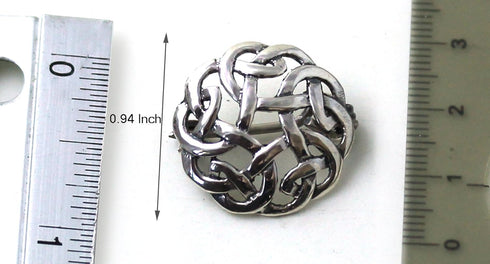 925 Sterling Silver Norse Filigree Brooches, Cloak, Shawl, Scarf Pin, Celtic Irish Vintage Jewelry...