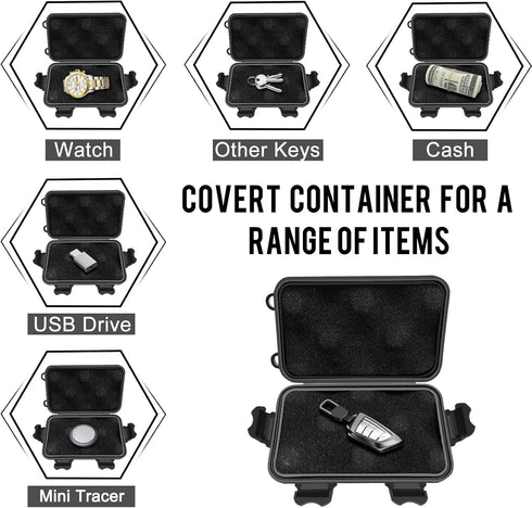 Magnetic Key Holder Under Car, Hide A Key Outdoor/Under Car, Waterproof Magnetic Key Hider Outdoor?1 Pack?...