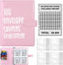 100 Envelope Challenge Binder, Saving Challenge Binder Budget Binder with Cash Envelopes Savings Challenge for Travel and Diary, Pink...