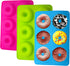 LIHUILAI 3 Pack Silicone Donut Mold - Food Grade Silicone Doughnut Baking Pan, Non-Stick Heat Resistant for 6 Full Size Donuts Cake Biscuit Bagels...