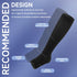 bropite Open Toe Compression Socks for Men & Women - 2 Pairs of 15-20 mmhg Knee High Stockings for Circulation Support...