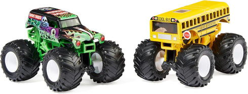 Monster Jam, Official Grave Digger Vs. Higher Education Die-Cast Monster Trucks, 1:64 Scale, Kids Toys for Boys Ages 3 and up...