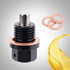 M14x1.5 Magnetic Oil Drain Plug with 4pcs Oil Drain Plug Washer, Aluminum Alloy Oil Pan Drain Plug for Most Ford Honda Mazda and More Vehicles...