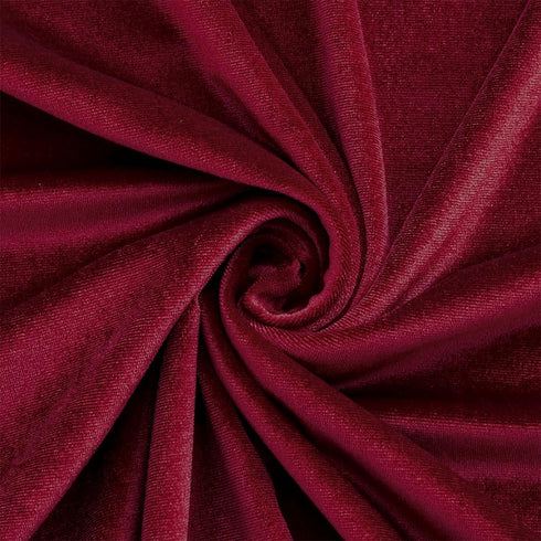 Wine Red Velvet Fabric by The Yard,1 Yard 60" Wide Soft Stretchy Velvet Cloth for Upholstery Sofa Chair Cover,DIY Sewing,Costume,Craft,Curtain...