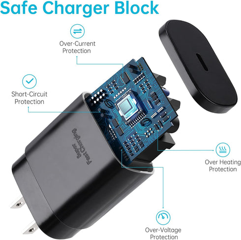 Super Fast Type C Charger, 25W USB C Wall Charger for Samsung Galaxy S24 Ultra/S24+/S24/S23 Ultra/S23/S22 Ultra/ S22/ S22 Plus, S20 / S21 Ultra Pl...