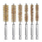 6Pcs Stainless Steel Bore Brush Bristles Wire Brush Wire Tube Cleaning Brush Washing Polishing Tools with 1/4 inch Hex Shank Handle for Power Dril...