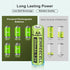 Rechargeable AA Batteries, Ni-MH Double A Solar Batteries High Capacity 1.2V Pre-Charged for Outdoor Solar Lights, String Lights?Pathway Lights(AA...