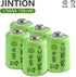 JINTION 1/3 Rechargeable AAA 150mAh Button Top NiMH Battery Replacement batteries for Solar Lights Battery, Outdoor Solar Garden Art Light Battery...