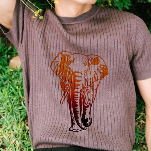 Elephant Stencil 11.7×8.3inch Large Forest Animals Painting Stencil with Paint Brush Reusable Jungle Animal Drawing Templates for Wood Canvas Pape...