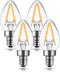 DORESshop C7 Mini Candelabra LED Bulb, LED Filament Night Bulb, Christmas Light Bulbs, 2W (20W Equivalent), E12 Candelabra Base, No Dimmable, Perf...