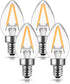 DORESshop C7 Mini Candelabra LED Bulb, LED Filament Night Bulb, Christmas Light Bulbs, 2W (20W Equivalent), E12 Candelabra Base, No Dimmable, Perf...