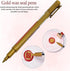 4pcs Metallic Pen Wax Seal Pen Kit,for Wedding Invitation Envelope Seal Stamp Decor(Slive/Gold)...