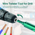 2pcs Wire Twister Tool for Drill, Wire Twisting Stripping Tools, 6mm Hex Shank Cable Twister Tool for Quick Stripping and Wrapping of Wire...