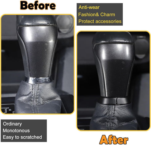 CHEAYAR Shift Knob Trim Ring Compatible with Toyota Tacoma 2016-2023 2024, ABS, 1 Pack (Matte Black)...