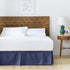 Linenspa 14 Inch Wrinkle and Fade Resistant-Machine Washable-Easy Use Pleated Microfiber Bed Skirt, Full, Navy...