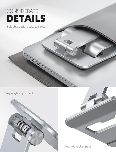 Lamicall [???????????????? Aluminum Stable Large Base Phone Stand Holder for Desk, Superb Surface Craftsmanship, Portable Cell Phone Dock, Compati...
