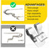 8PCS Belt Clip for Ryobi, Belt Hook with Screw for Ryobi and Ridgid 18 Volt Tools 633586002, 304 Stainless Steel Tool Belt Clip,Replacement Drill ...