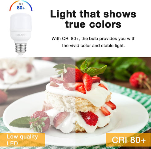 aooshine Q50 Dimmable LED Light Bulb - 3000K Warm White LED Light Bulb, Standard E26 Base, 1 Pack, 650 Lumens, 120Volts 6Watts LED Lighting Bulbs ...