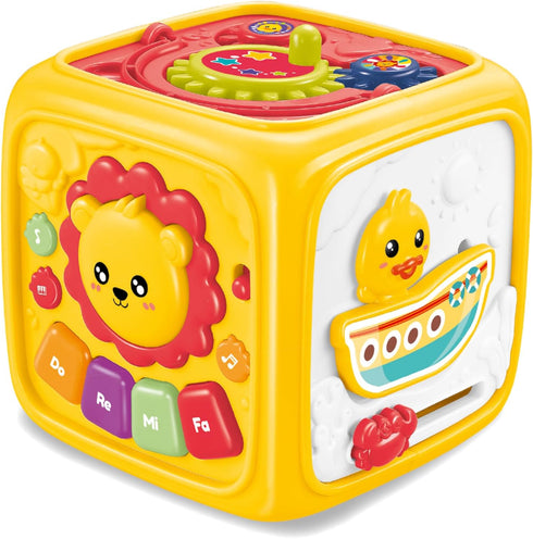 PlenPLAY 6-in-1 Activity Cube for Babies and Toddlers – Baby Toys 12-18 Months – Activity Cube for 1 Year Old – Perfect Car Seat Travel Toys for T...