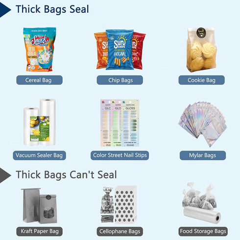 Mini Chip Bag Sealer, Portable Bag Sealer Heat Seal, Reusable Handheld Kitchen Bag Resealer for Chip Bags, Foil Bags, Mylar Bags (Black)...