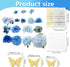 44 Pieces Graduation Cap Decorating Kit, Assorted Artificial Flowers, Rhinestones, Alphabet and Number Stickers and Butterflies for DIY Grad Cap T...