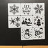 20 Pieces Stencil Template for Painting Reusable Animal Plant Stencil Spring Summer Winter Template, DIY Christmas Stencils for Painting on Wood W...