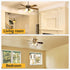 SHINESTAR 8-Pack Ceiling Fan Light Bulbs, A15 LED Bulb with E26 Base, 40w Equivalent, 2700K Warm White, Non-Dimmable...