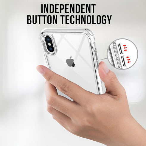 for Iphone X Case with Stand Clear?iPhone Xs Phone Case with Kickstand?Iphone X Thin Transparent Case?5.8 Inch...