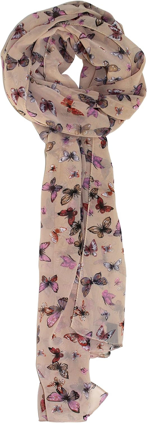 Ted & Jack - Graceful Butterflies Allover Print Scarf...