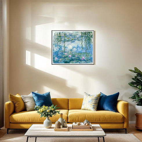 NIHO-JIUMA Diamond Painting Kits Monet's Water Lily, 5D DIY Full Drill Diamond Art Gift for Adults, Home Deco (30x40cm/12x16inches)...