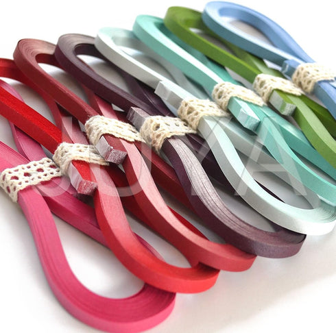 JUYA Metallic Paper Quilling Set 2/3/5/7/10mm Width Available (24 Colors, Paper Width 2mm)...