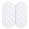 Yoofoss Waterproof Bassinet Mattress Pad Cover 2 Pack Fit for Hourglass/Oval Bassinet Mattress, Baby Bassinet Mattress Protector for Boys and Girl...
