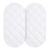 Yoofoss Waterproof Bassinet Mattress Pad Cover 2 Pack Fit for Hourglass/Oval Bassinet Mattress, Baby Bassinet Mattress Protector for Boys and Girl...