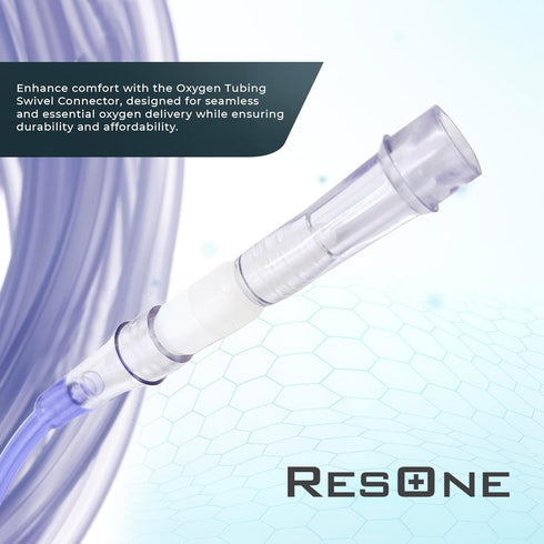 Oxygen Tubing Swivel Connectors 10-Pack, Cannula, Hose, Tube Connectors, Oxygen Line Splitter, Concentrator Supplies, 360-Degree Rotation, Medical...